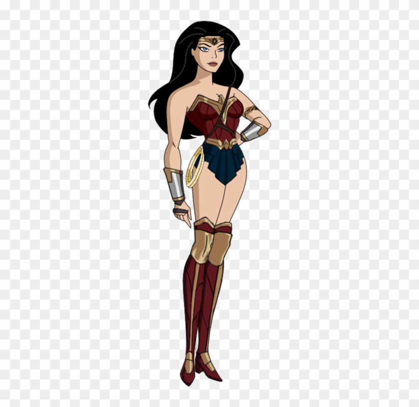 28 Collection Of Wonder Woman Costume Drawing - Justice League Wonder Woman Cartoon #455915
