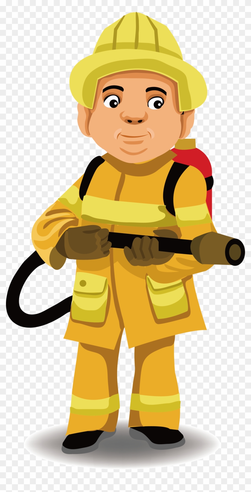 Police Officer Firefighter Firefighting Illustration - การ์ตูน นัก ดับ เพลิง #455965
