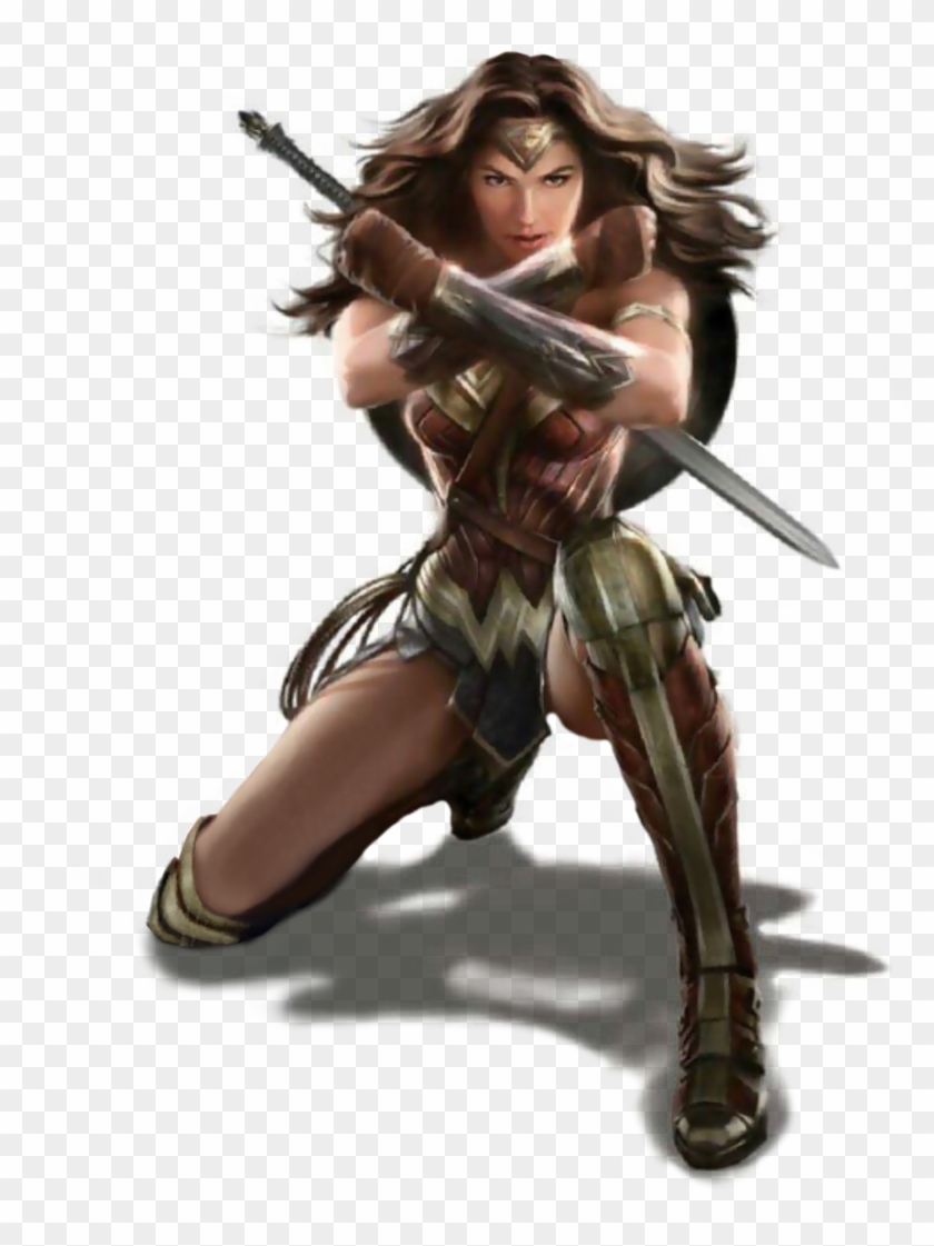 Armor Black Hair Brown Eyes Dawn Of Justice Dc Comics - Gal Gadot Wonder Woman Pose #455972