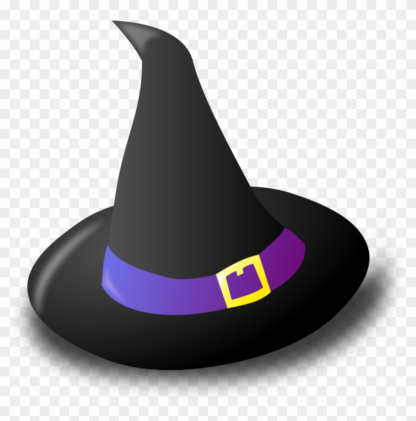 Black - Black Witches Hat Clipart #456324