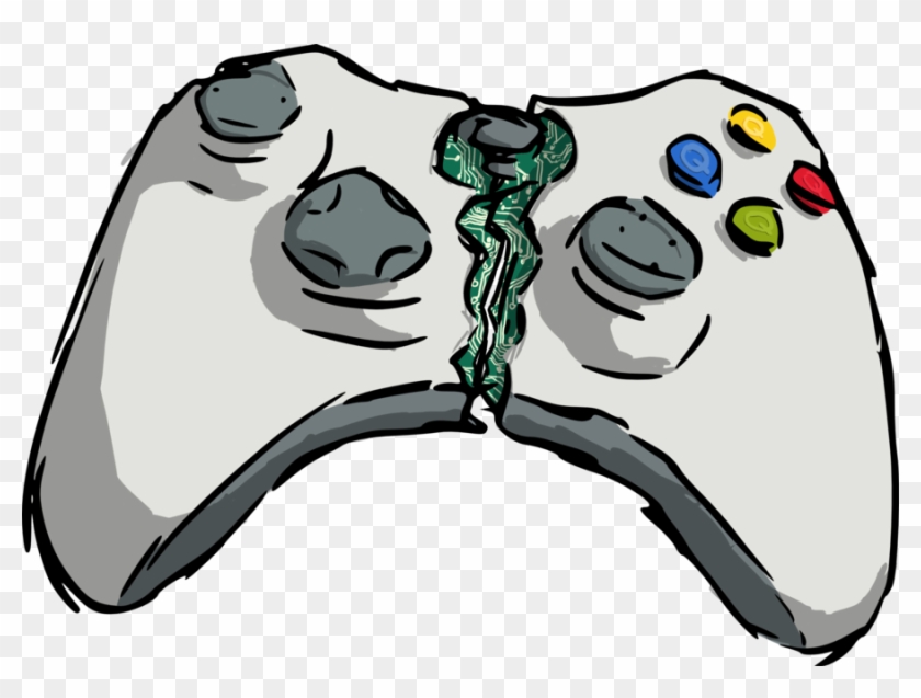 Broken Xbox Pad By Balthassar - Broken Xbox Controller Png #456323