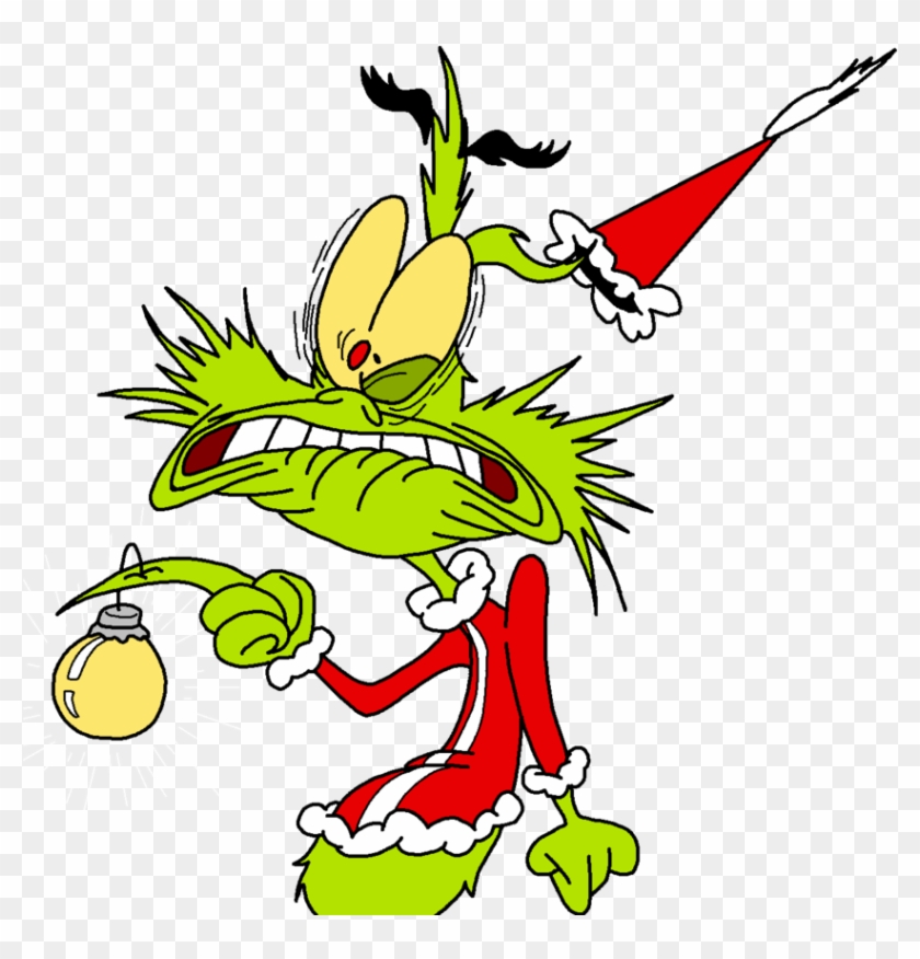 The Grinch In Pain - Cartoon Grinch Png #456431
