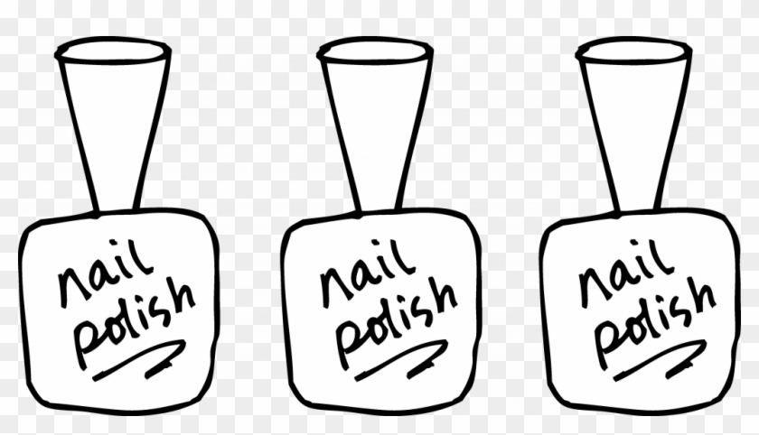 Unsurpassed Nail Polish Coloring Page Free Clip - Nail Polish Clipart #456681