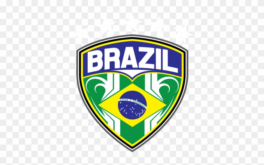 Brazil Brasil Soccer Football Shield Stars Emblem Futbol - Brazil Flag #456699