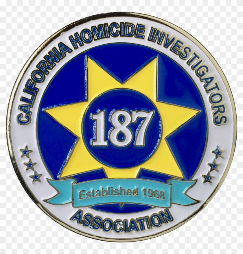 Chia Challenge Coins - California Homicide Investigators Association Bedge #456730