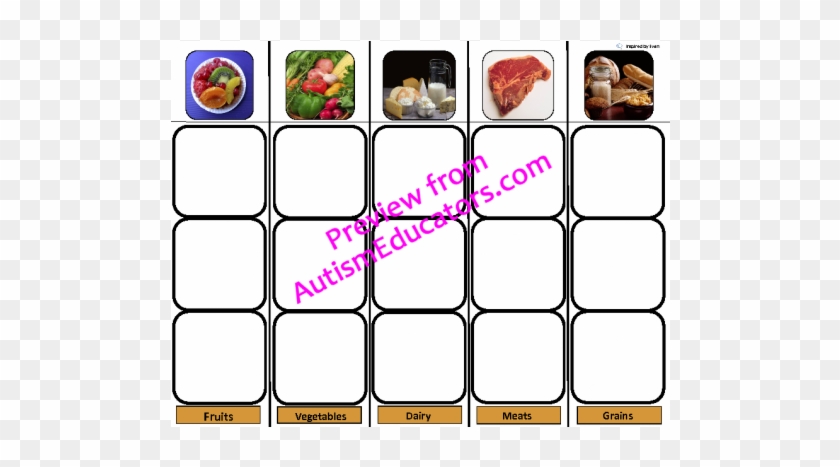 "food Group" Sorting Board For Autism - Irregular 2d Shapes #456845