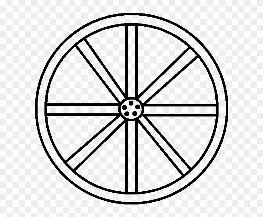 Drawing Wheel Clip Art - Wagon Wheel Coloring Page #456858