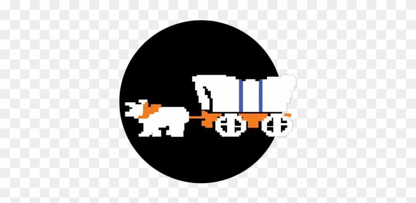 Oxen Team Pulling Covered Wagon Image From Oregon Trail - Walking Oregon Trail Game Transparent #456896