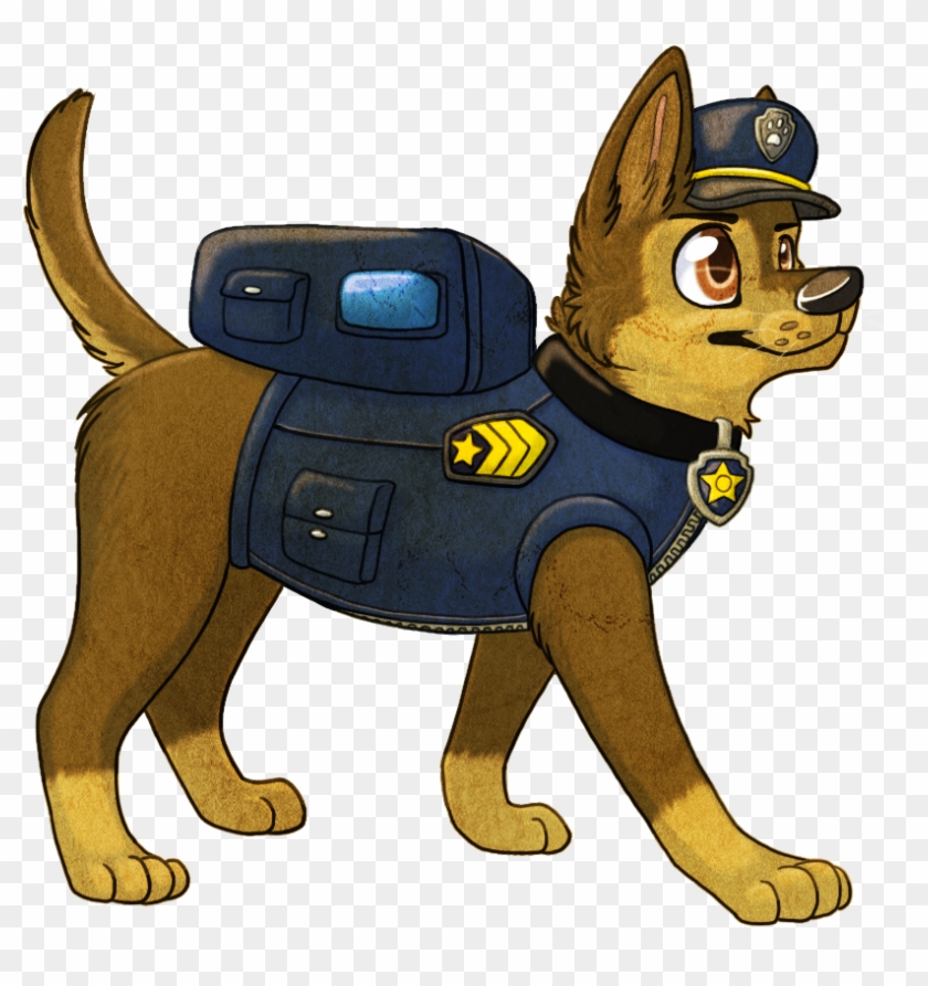 Police Dog Stock Illustrations - Chase Is On The Case #456919