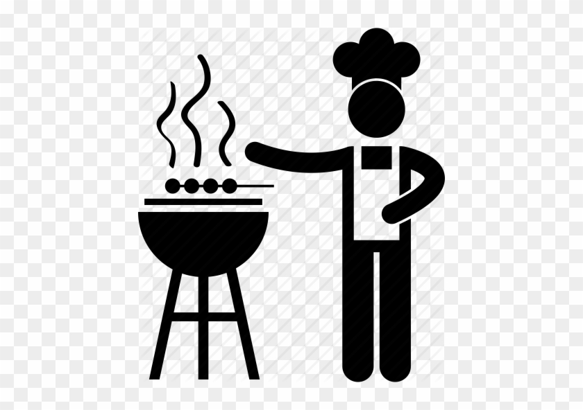 Bbq, Chef, Cook, Food, Meat, Seller, Stall Icon Icon - Exhibition Stall Icon Png #456931