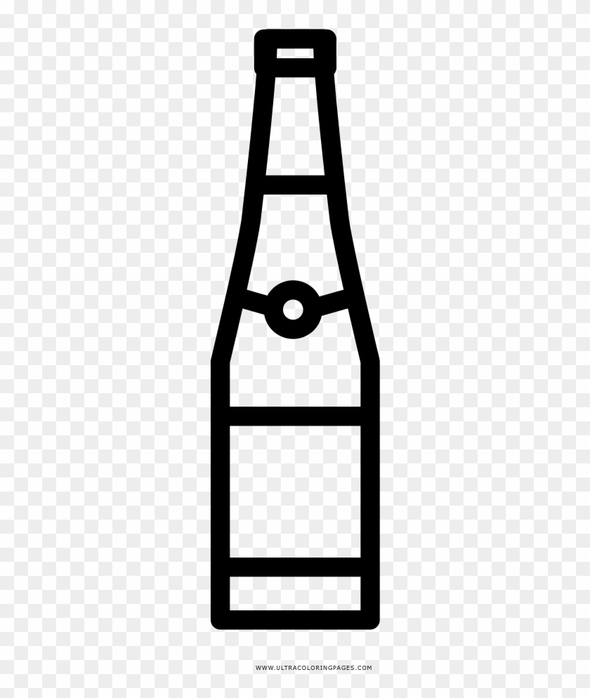 Beer Bottle Coloring Page - Botella De Cerveza Para Colorear #456951