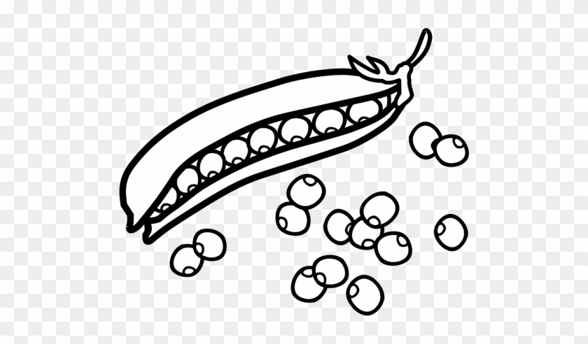 Clipart Black And White - Peas Black And White #457024
