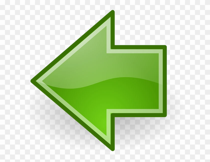 Backward, Arrow, Green, Left, Icon - Left Arrow Green Png #457030