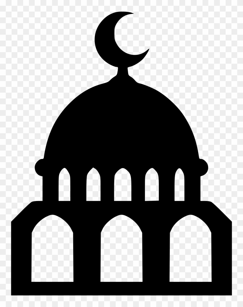 Black Mosque Png Image - Mosque Icon Png #457122