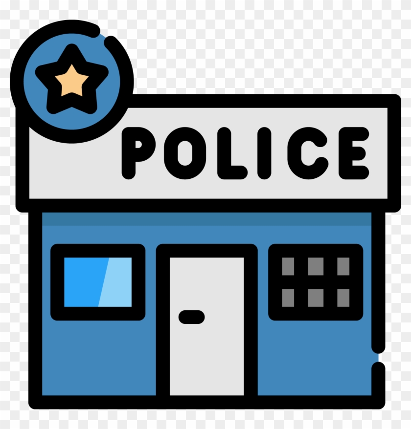 Invitación De La Boda De La Estación De Policía Oficial - Police Station Clipart Free #457143