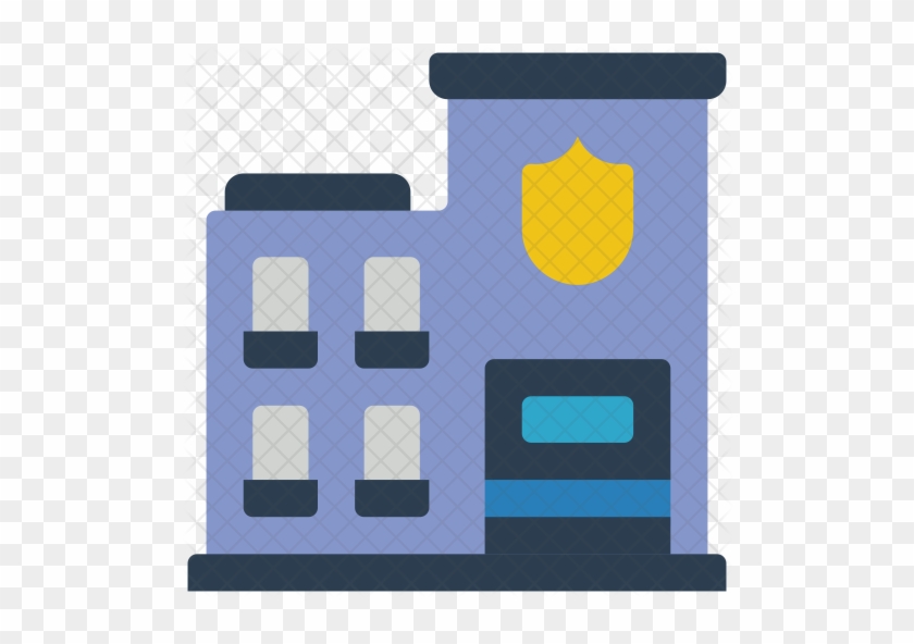 Police Station Icon - Building #457183