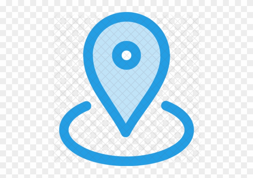 Police Station Map Pointer Icon Marker Gps Vector Image - Mpa Pin Icons Png Blue #457241