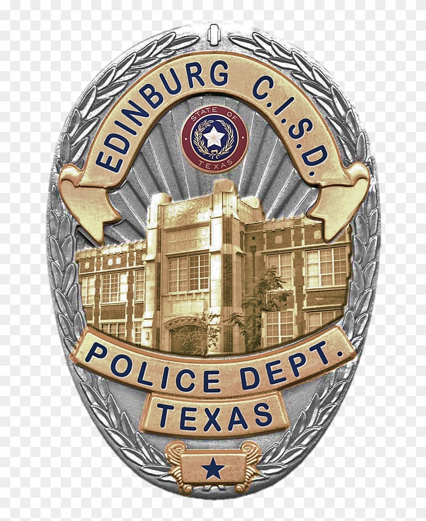 Image Of - Edinburg C - I - S - D Police Dept - Texas - Badge #457372