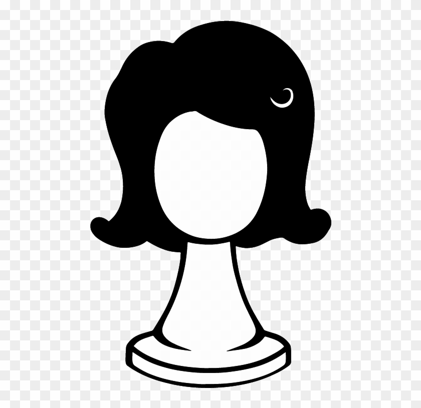 black wigs clip art