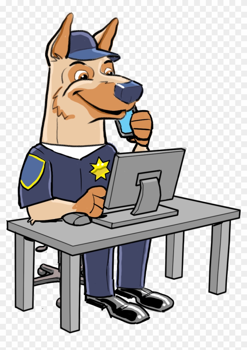 Petaluma Police Mascot - Cartoon #457524