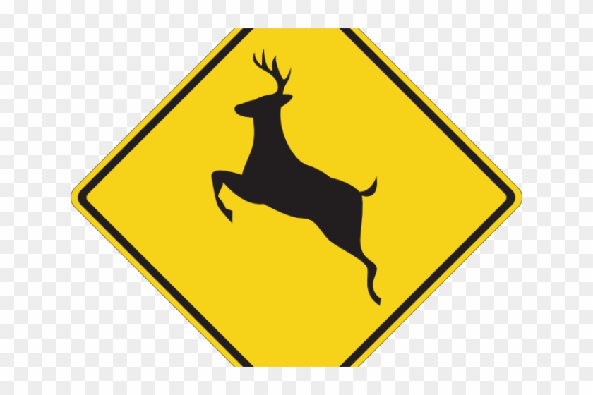 Deer Crossing Cliparts - Low Clearance Road Sign #457612