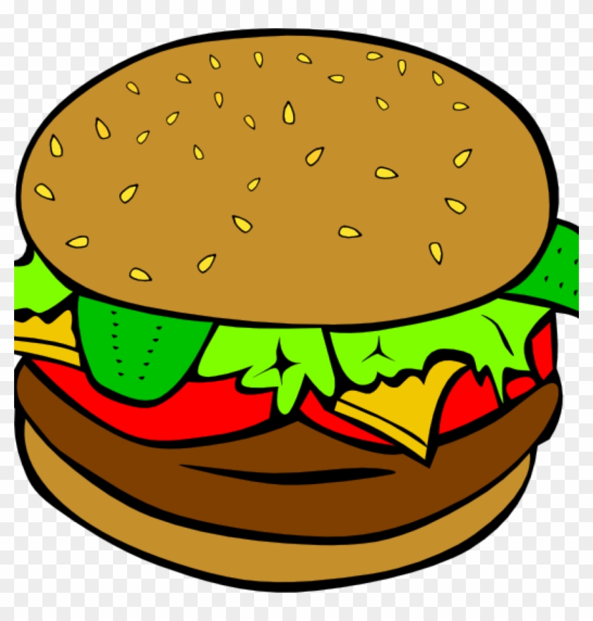 Hamburger Clipart Hamburger Clip Art At Clker Vector - Transparent Food Clip Art #457752