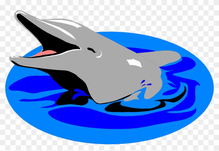 Dolphin Png Clip Art Image - Navy 5'x7'area Rug #457797