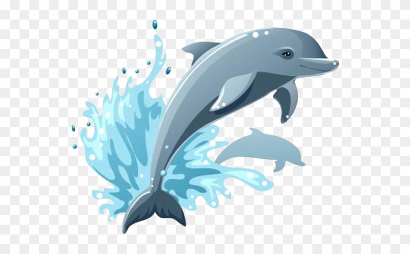 Cartoon Dolphin Drawing Clip Art - Cartoon Dolphin Drawing Clip Art #457827