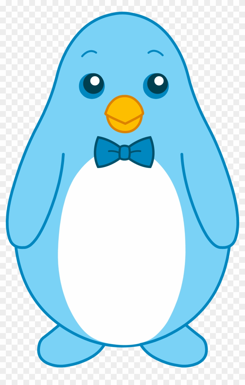 Little Blue Penguin With Bow Tie - Little Blue Penguin Drawing #457871
