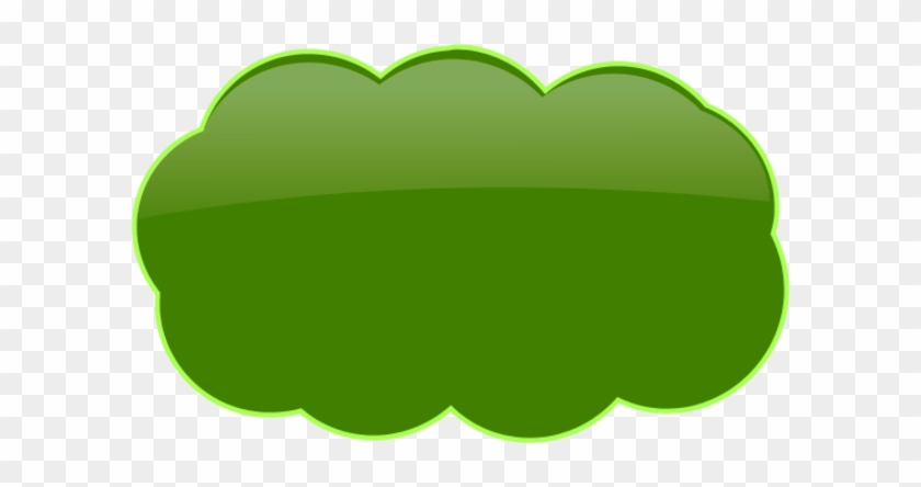 Green Cloud Cliparts - Green Cloud Clipart #458012