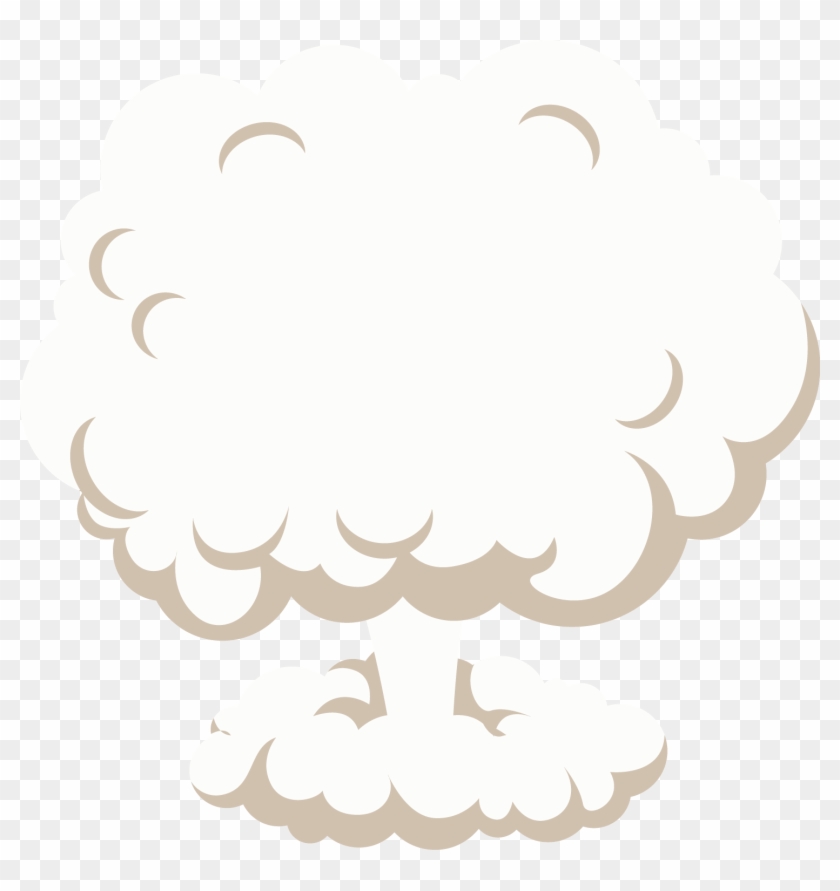 Mushroom Cloud Clip Art - Explosion Smoke Vector #458056