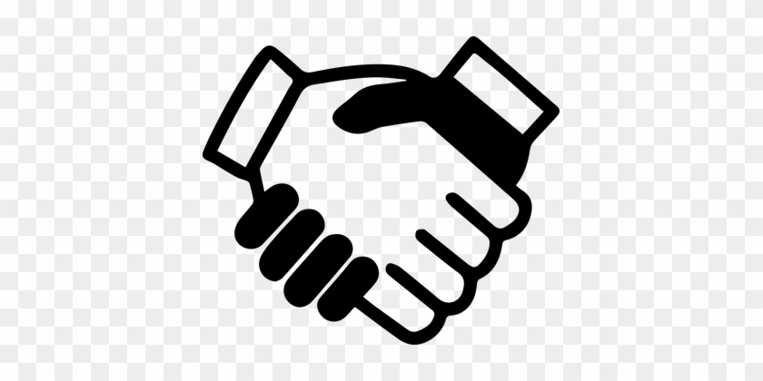 Handshake Meeting Deal Hand Trade Handshak - Aperto De Mãos Vetor Png #458143