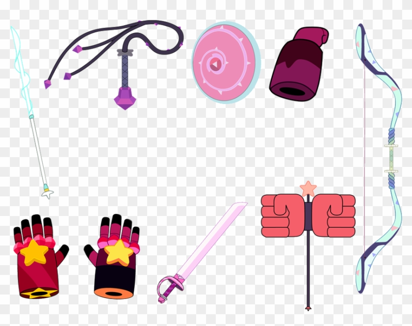 Steven Universe All Crystal Gems Weapons Without Lapis - Steven Universe Crystal Gems Weapons #458167