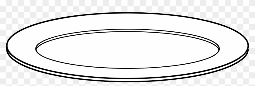 Clipart - Plate Black And White #458278