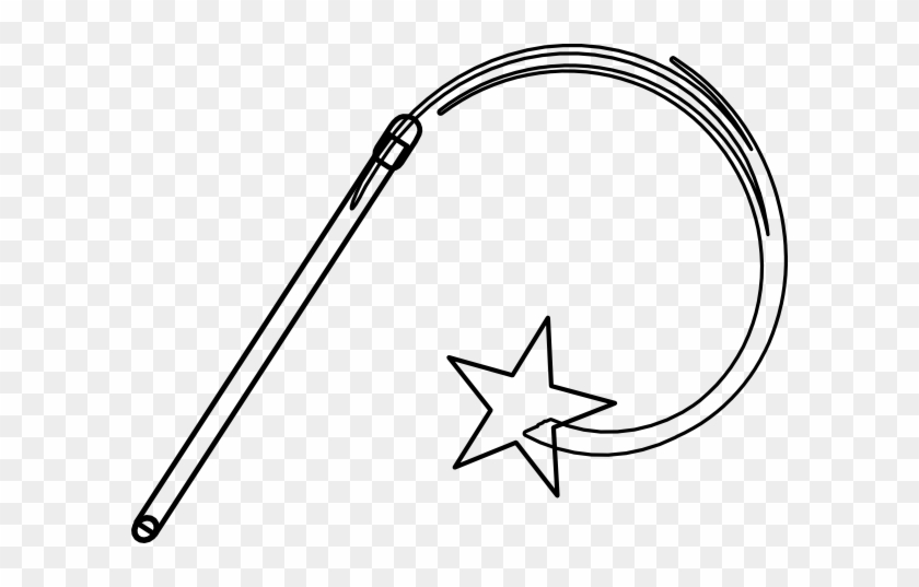 Fairy Wand Clip Art - Harry Potter Wand Coloring Pages #458302