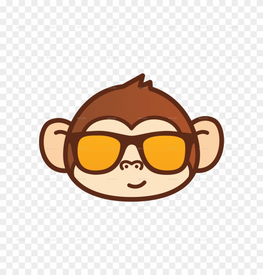 Png/monkey Emoticon-05 - Cute Monkey Face Cartoon #458543