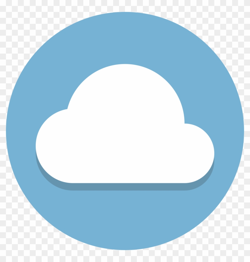 Clouds Blue Silhouette Icon, Png Clipart Image - Back To Top Button #458545