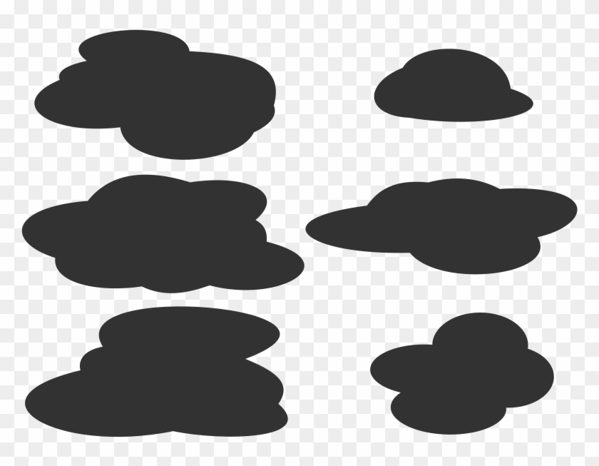 Spooky Clipart Cloud - Vector Clouds Silhouette #458673