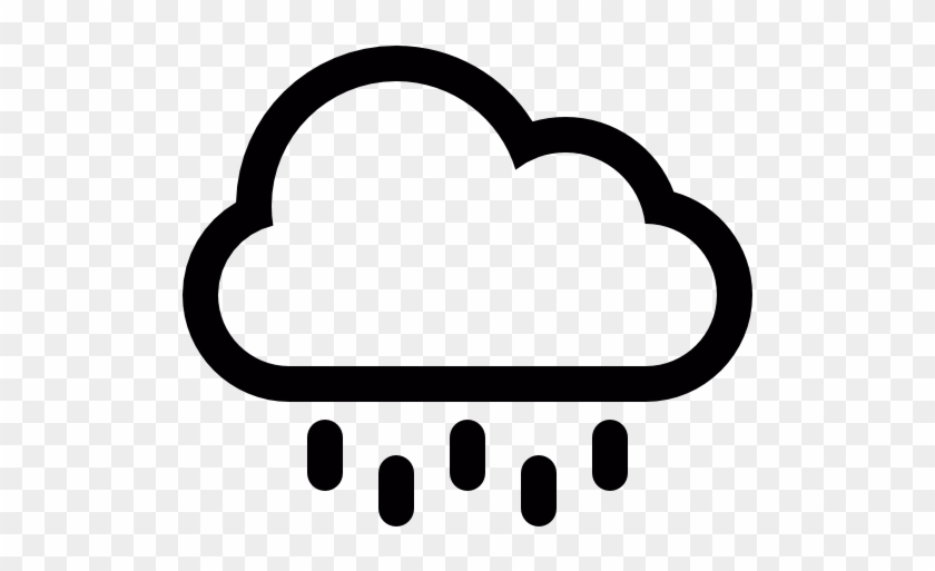 Flat Blue Rain Icon, Thunderstorm, Dark Clouds, Rain - Rain Cloud Icon Png #458675