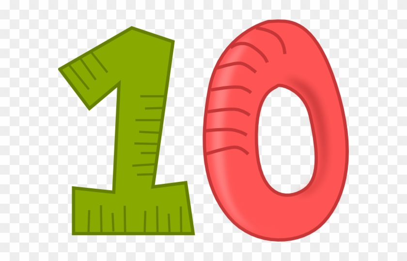 Number 10 Clipart Large - Number 10 Clipart #458784
