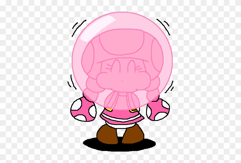 Toadette Blows Pink Bubble Gum By Pokegirlrules - Drawing #458933