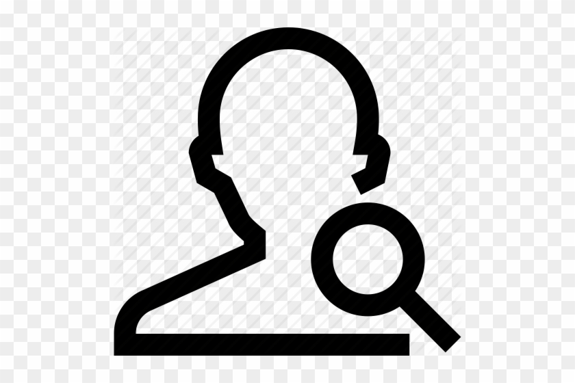 Avatar, Investigate, Magnifier, Male, Man, Search, - Investigate Silhouette #458964
