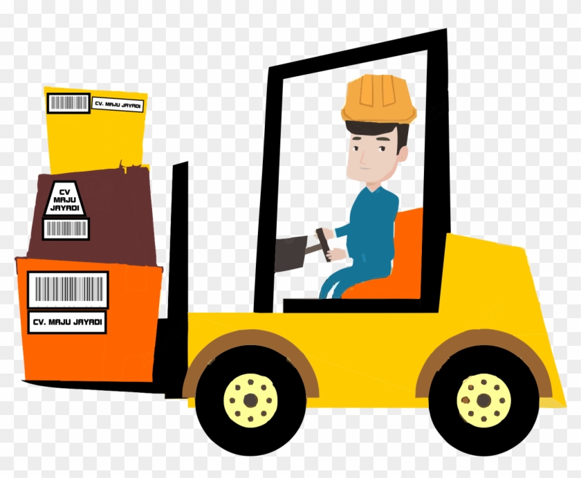 Berdasarkan Cara Pengoperasiannya, Forklift Dibedakan - Forklift Driver Cartoon #459003