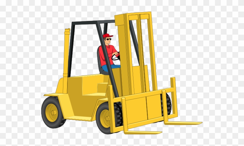 Forklift Clipart - Forklift Driver Clipart #459071