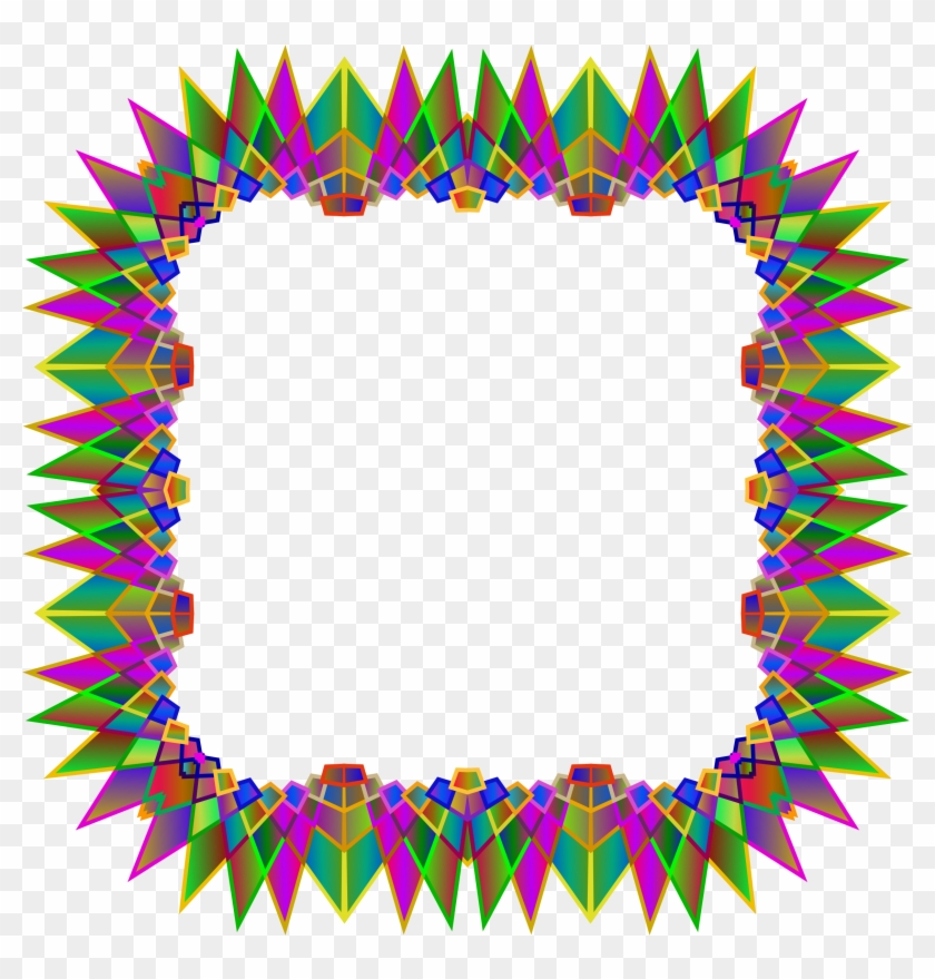 Multipoint Star Frame 4 - Vector Graphics #459217