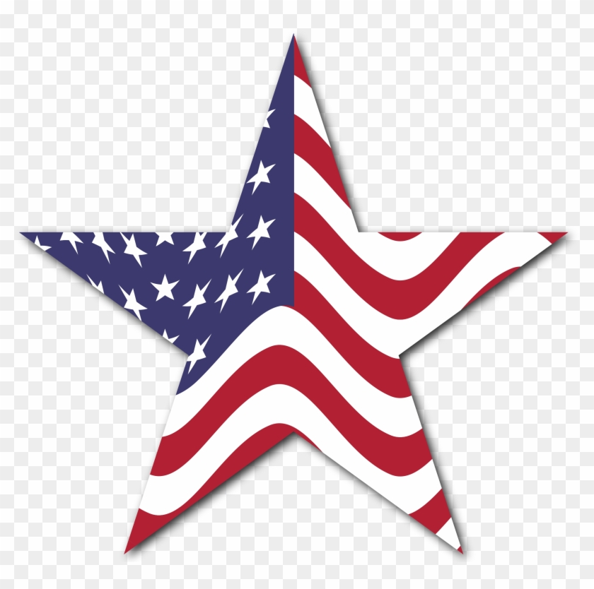 Big Image - Star With American Flag #459233