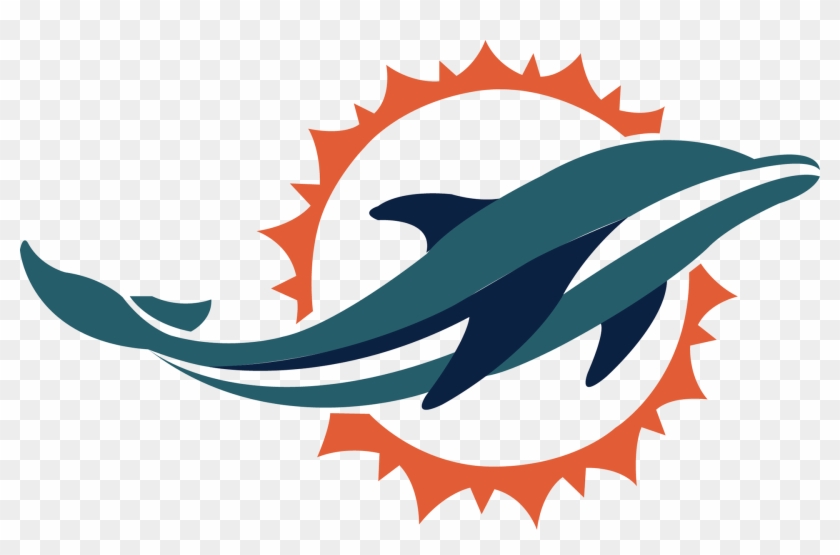 Top Left Is A Version Of Batman, Top Right Is The Miami - Miami Dolphins New Logo #459263