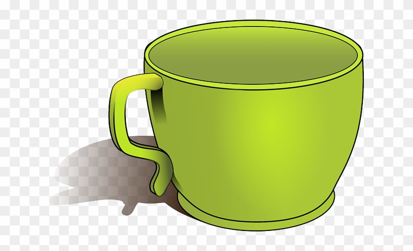 Water, Green, Cup, Cartoon, Empty, Container, Mug - Cartoon Image Of Cup #459296