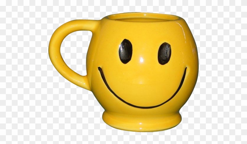 Vintage Mccoy Smiley Face Coffee Mug Tea Cup Usa 1970's - Smiley Face Coffee Mug #459303