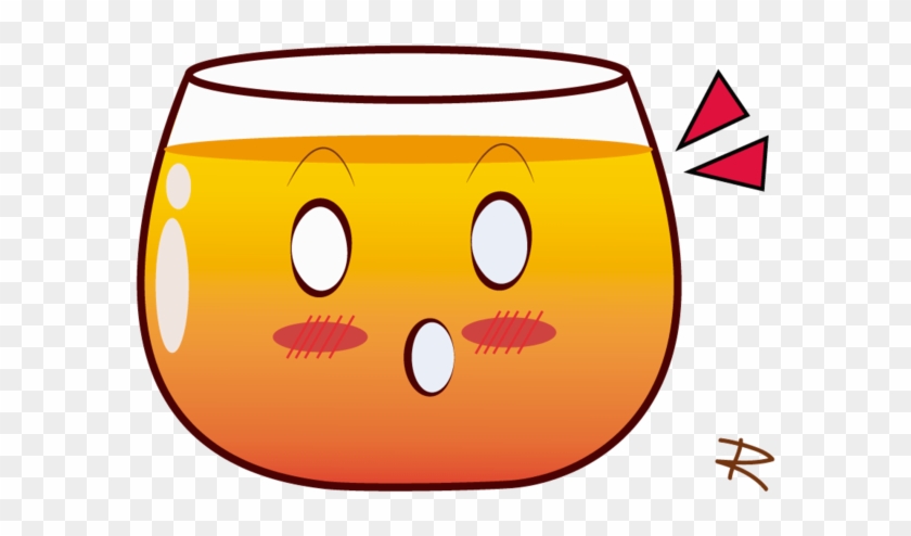 Cute Cup Tea Or Orange Juice By - Orange Juice Cute Drawing #459372